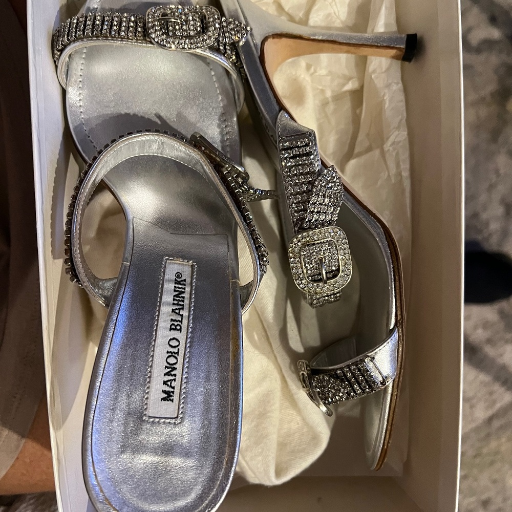 Manila Blahnik Bling shoes